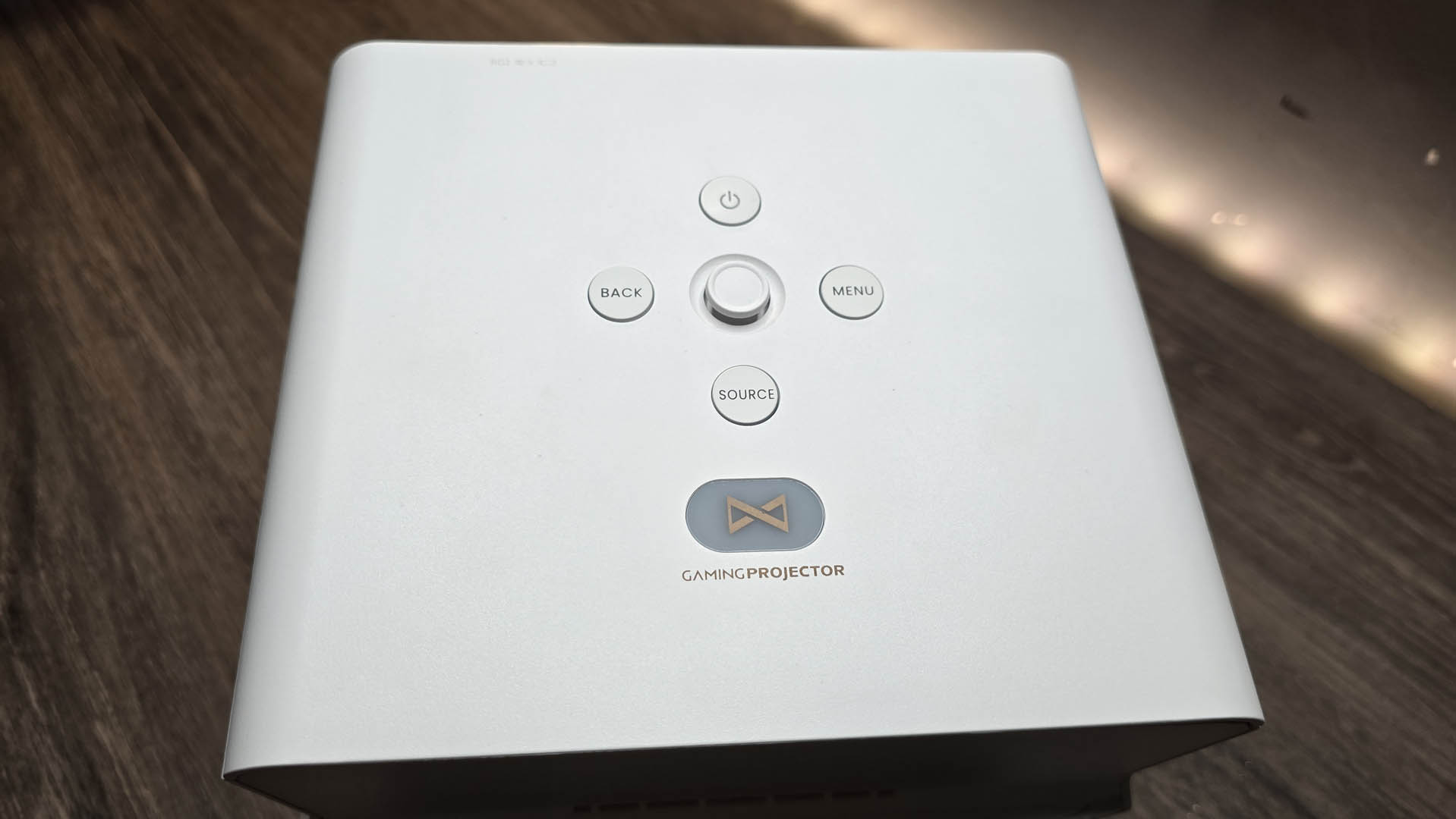 The top of the Benq 300G gaming projector
